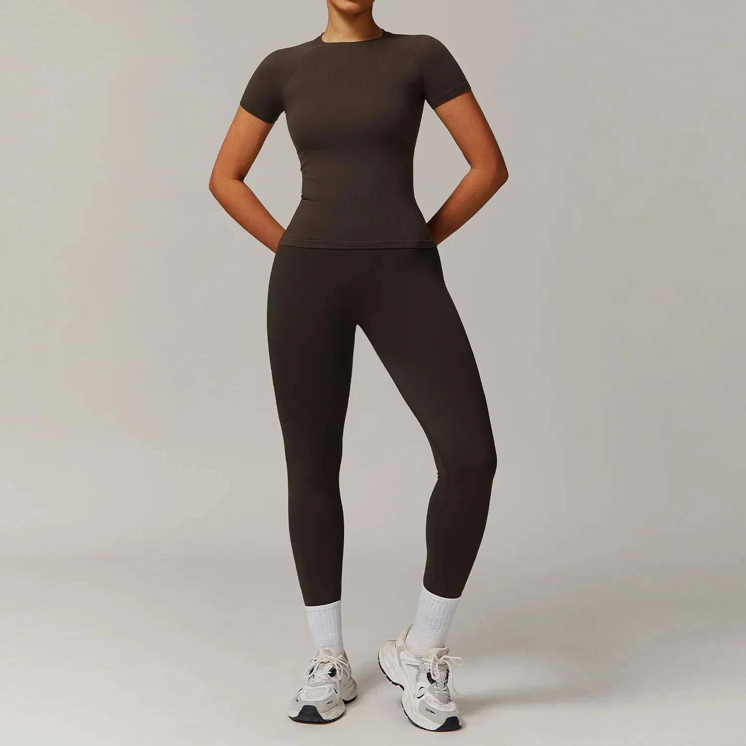 Seamless 2 Piece Fitness Leggings Set
