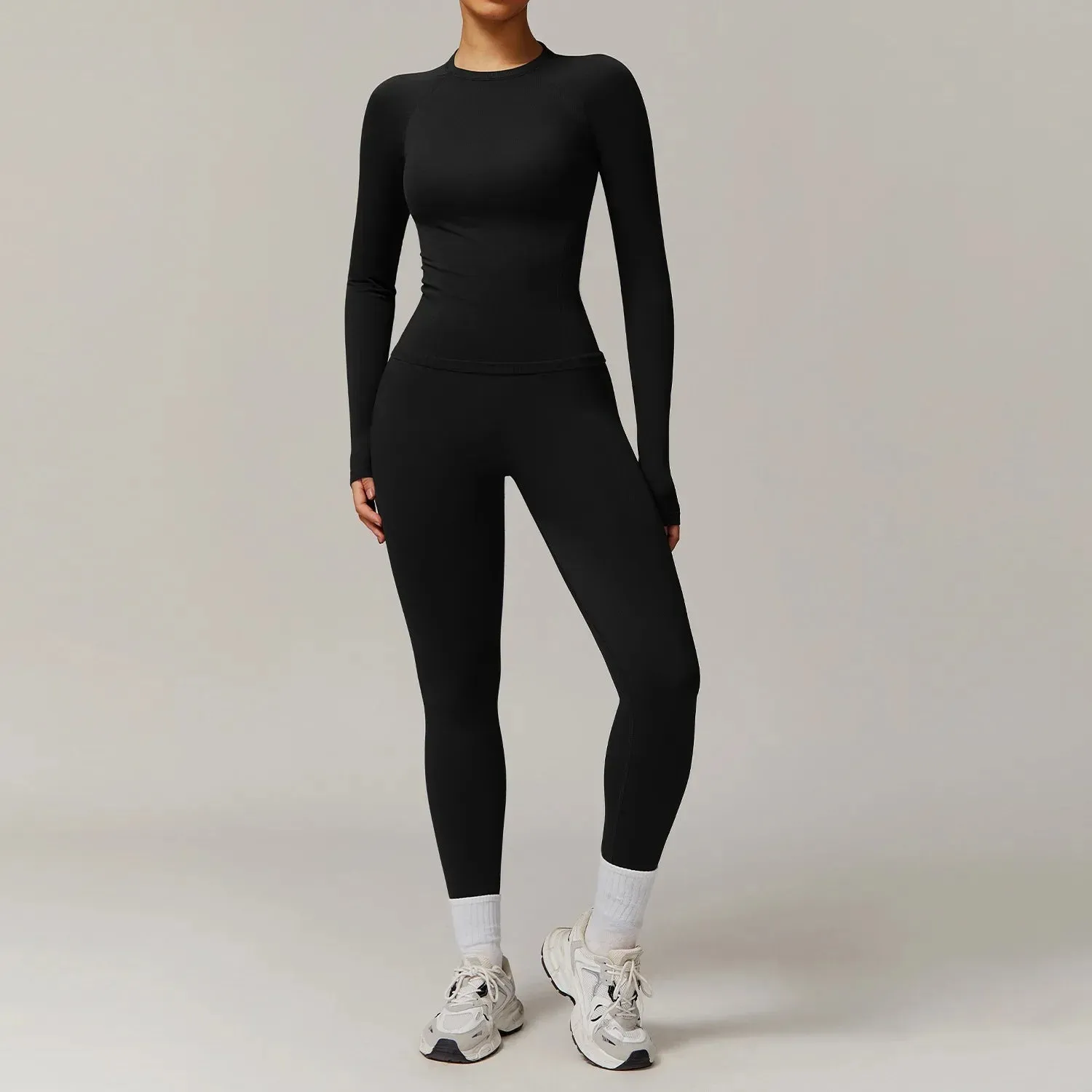 Seamless 2 Piece Fitness Leggings Set