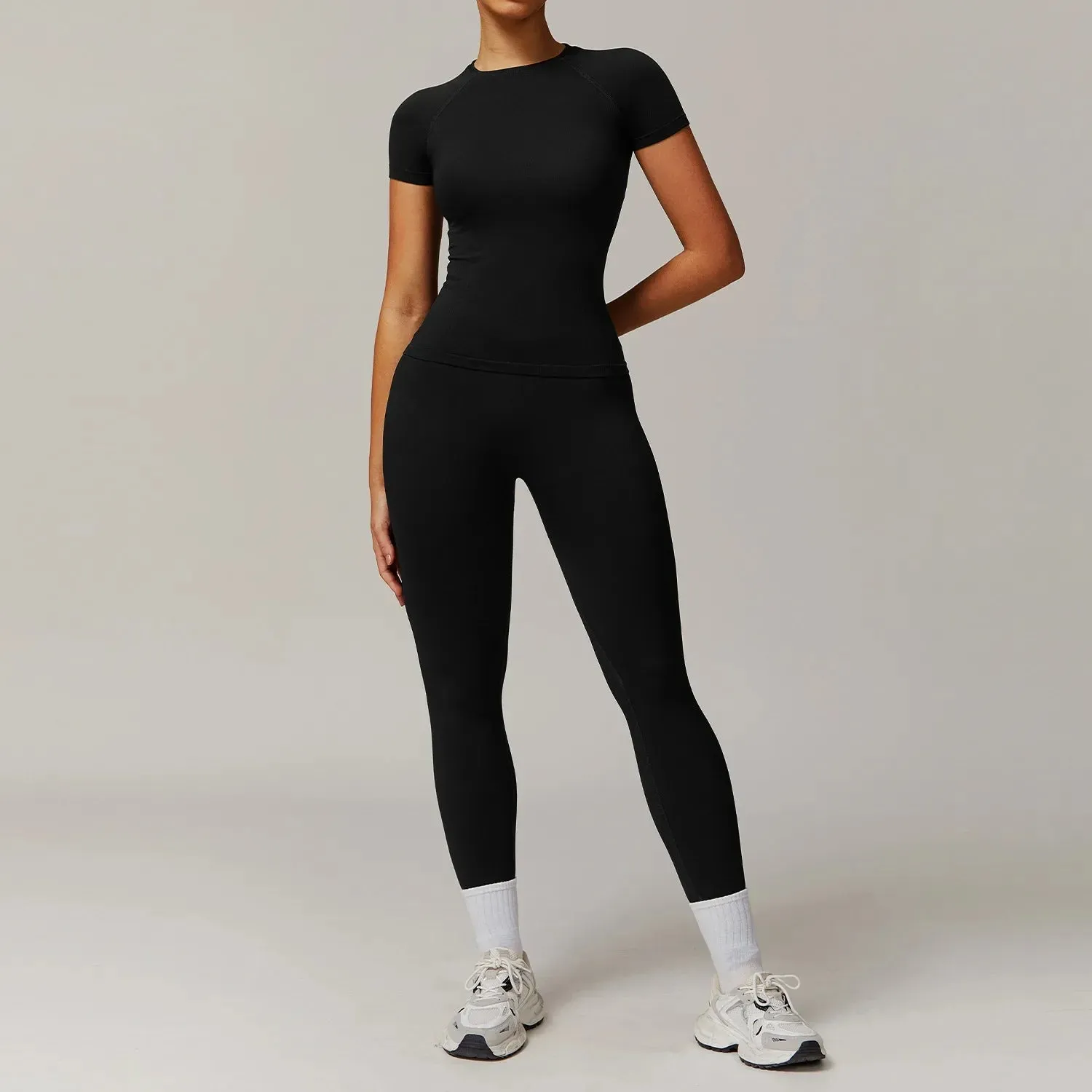 Seamless 2 Piece Fitness Leggings Set