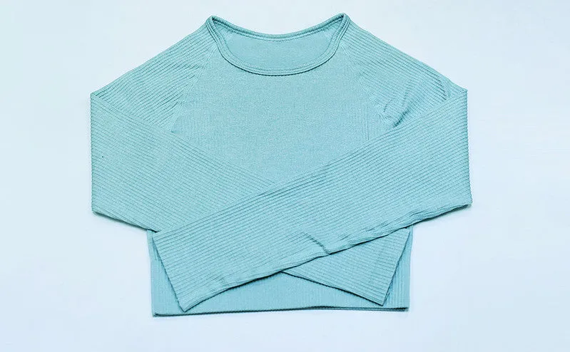 Seamless Long Sleeves  Gym Sets