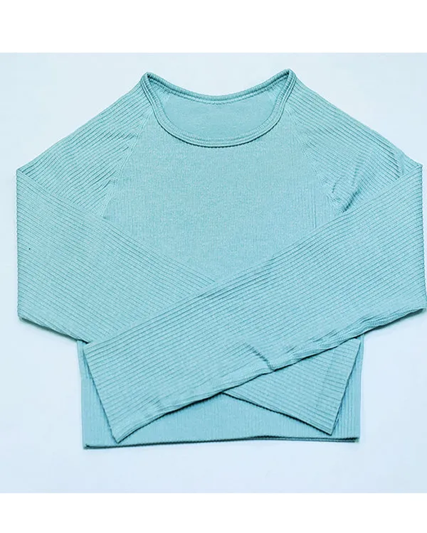 Seamless Long Sleeves  Gym Sets