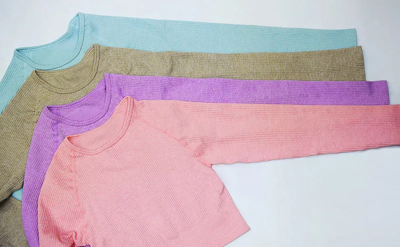 Seamless Long Sleeves  Gym Sets