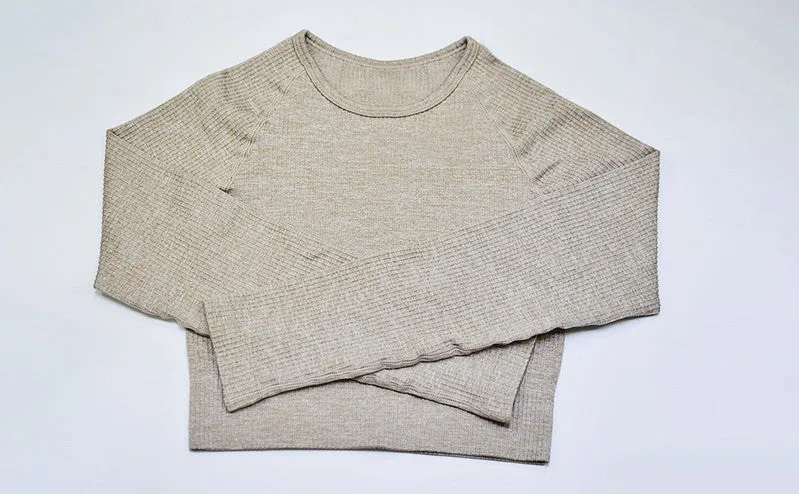 Seamless Long Sleeves  Gym Sets