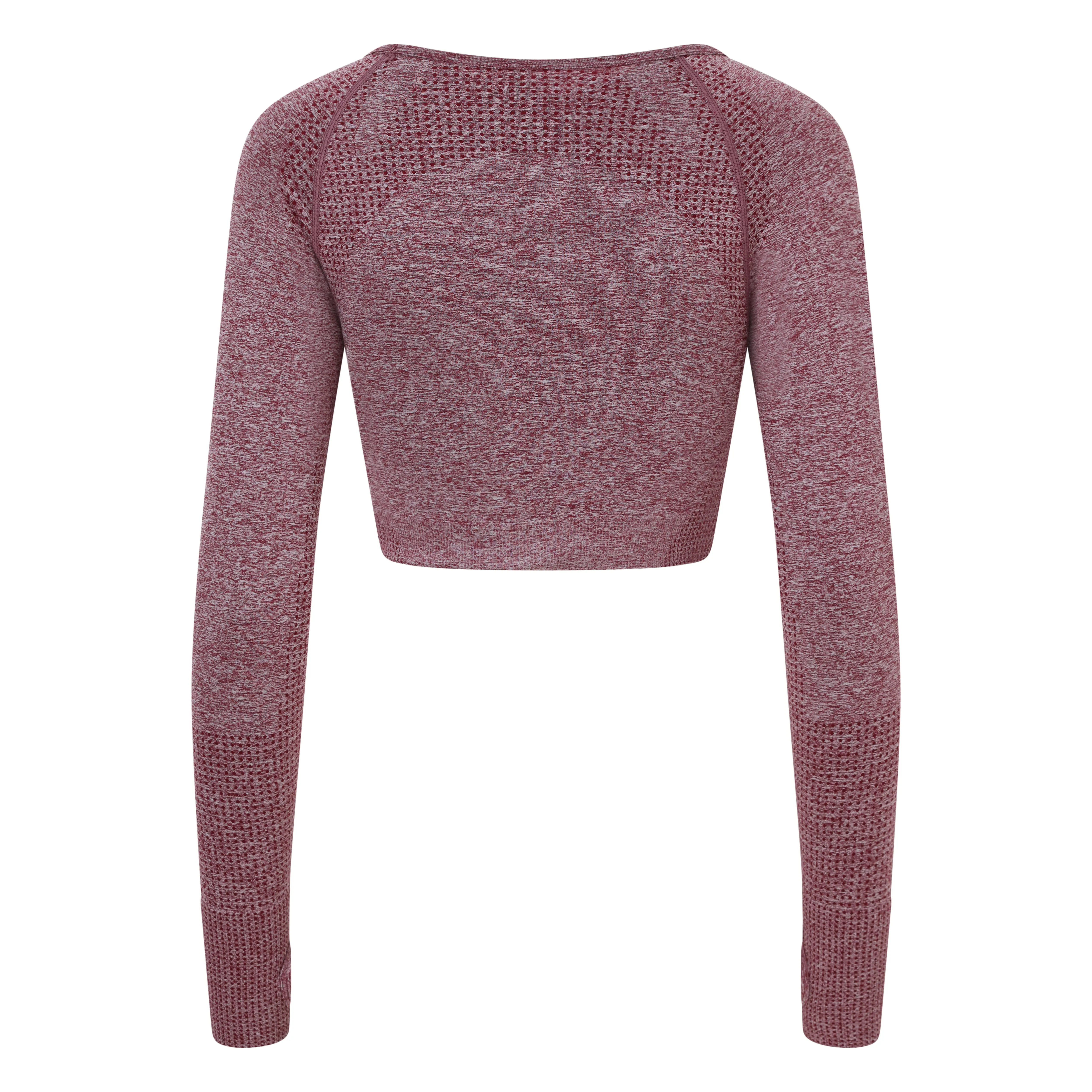 Seamless LS Top Wine Marl