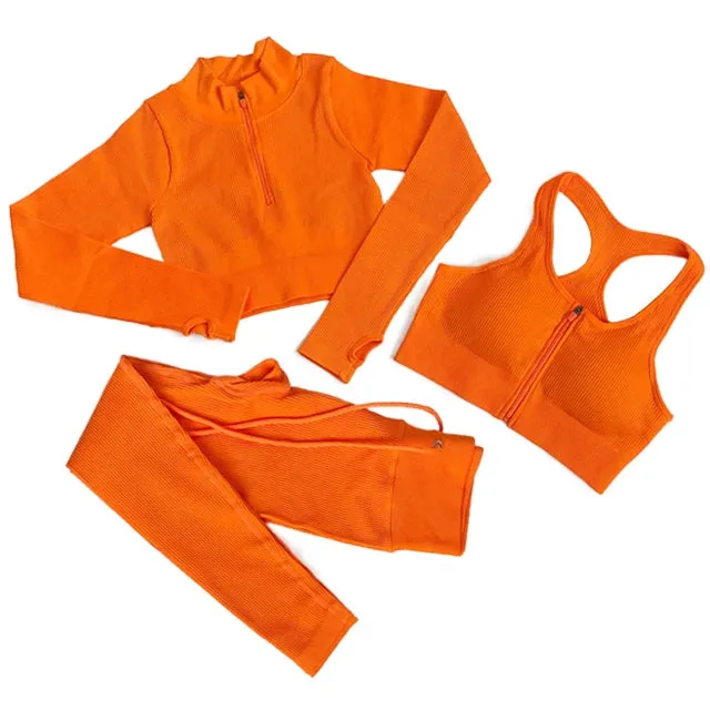 Seamless Yoga Set for Women - Gym Clothing Workout Sportswear (2/3/5PCS)
