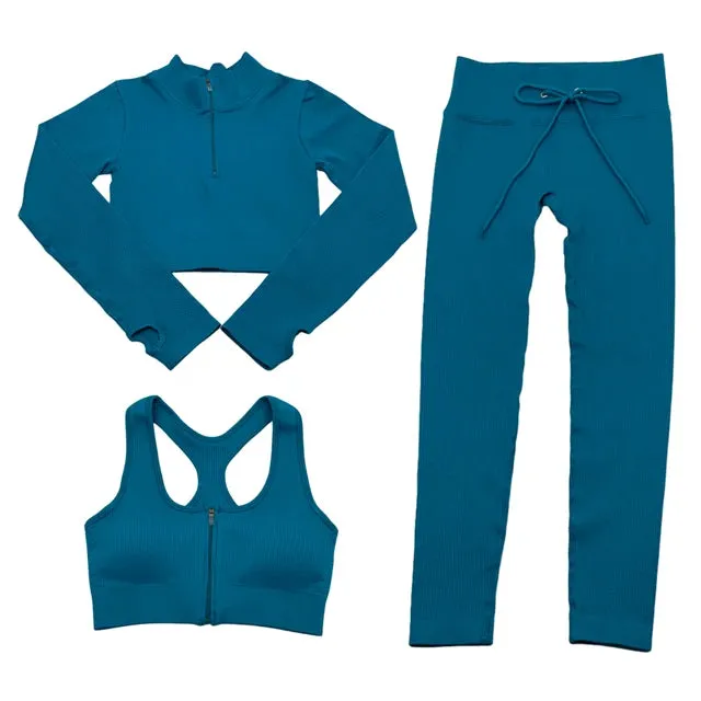 Seamless Yoga Set for Women - Gym Clothing Workout Sportswear (2/3/5PCS)