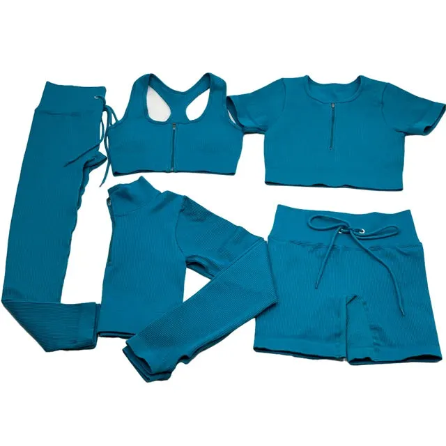 Seamless Yoga Set for Women - Gym Clothing Workout Sportswear (2/3/5PCS)