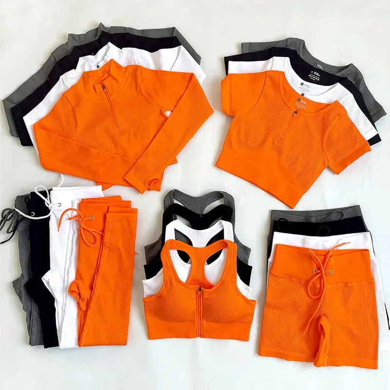 Seamless Yoga Set for Women - Gym Clothing Workout Sportswear (2/3/5PCS)