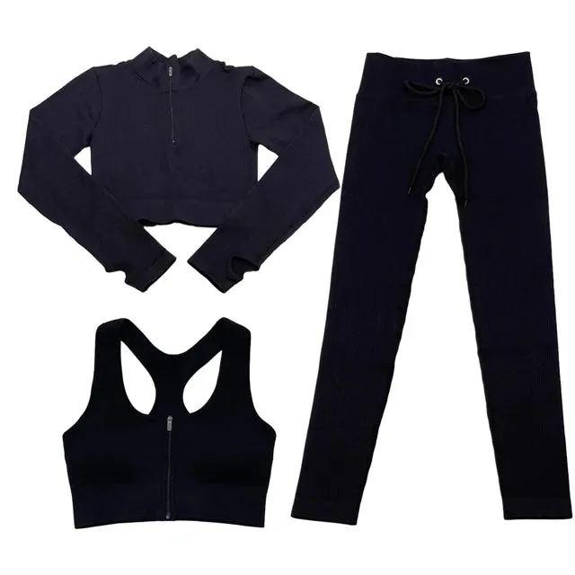 Seamless Yoga Set for Women - Gym Clothing Workout Sportswear (2/3/5PCS)
