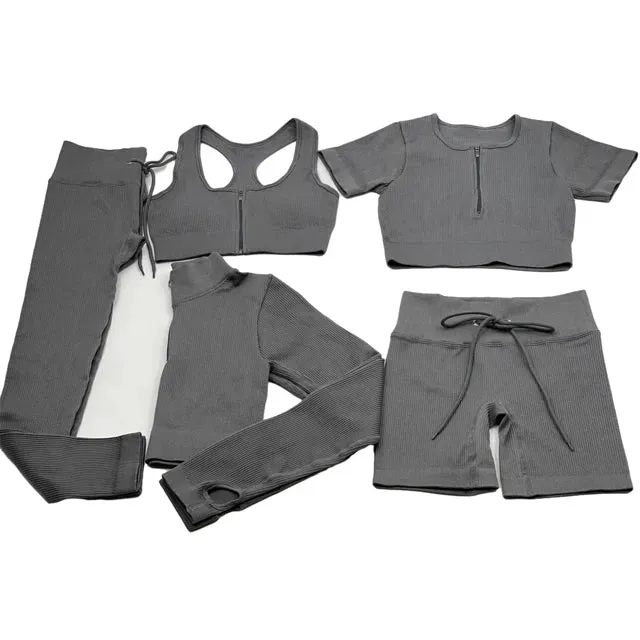 Seamless Yoga Set for Women - Gym Clothing Workout Sportswear (2/3/5PCS)