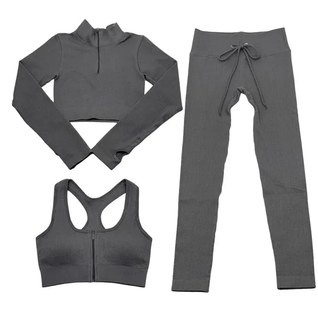 Seamless Yoga Set for Women - Gym Clothing Workout Sportswear (2/3/5PCS)