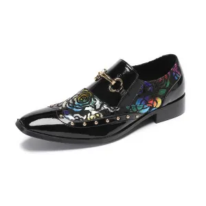 Senlu brand men's shoes autumn and winter new lazy one-pedal breathable cloth shoes men's printed driving foot casual leather shoes