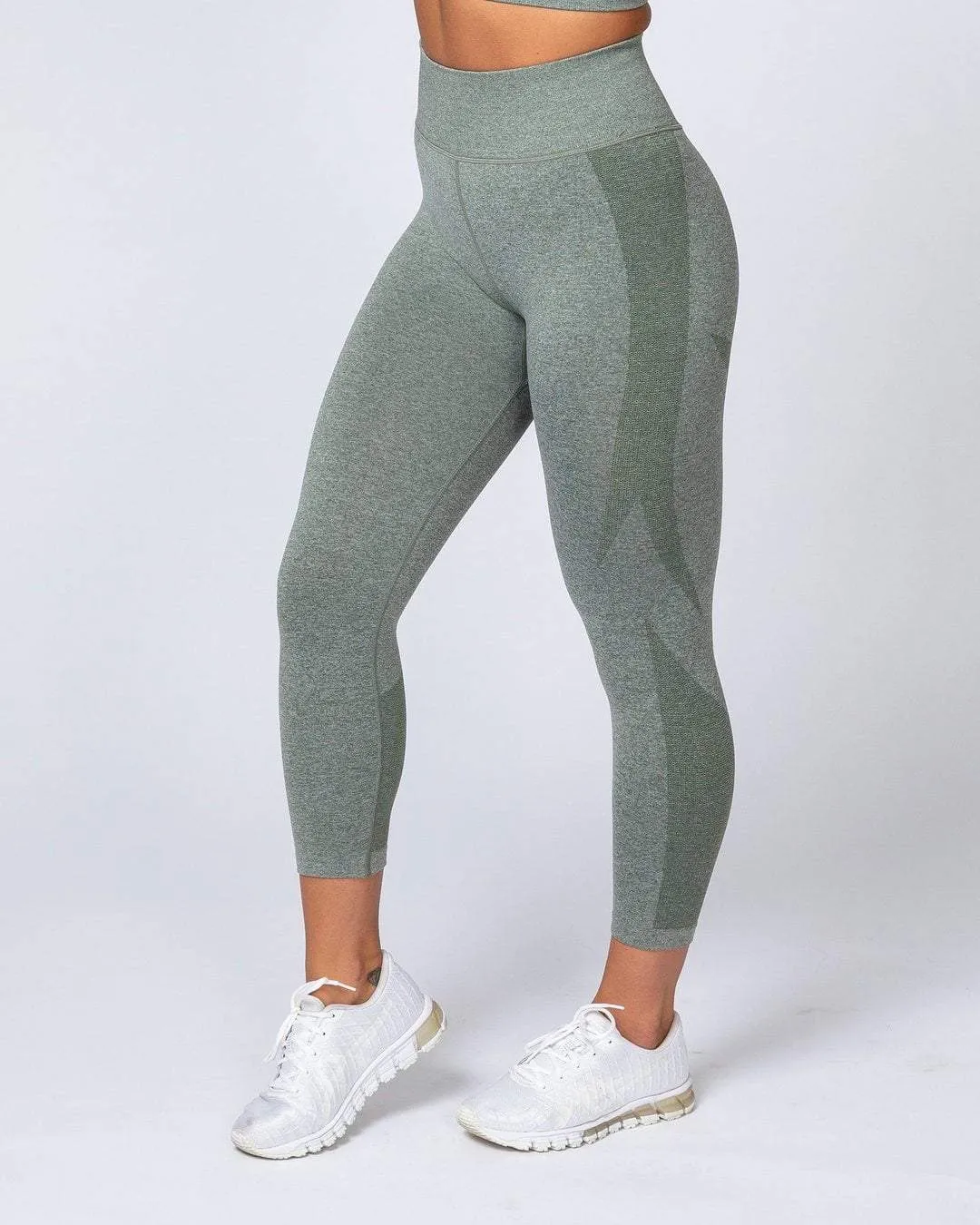Shape Up Seamless 7/8 Leggings - Khaki Marl