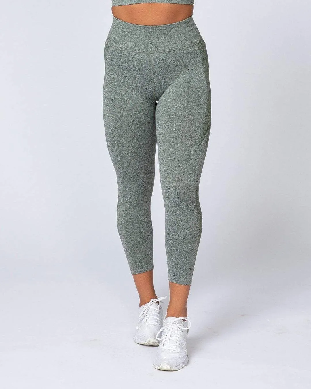 Shape Up Seamless 7/8 Leggings - Khaki Marl