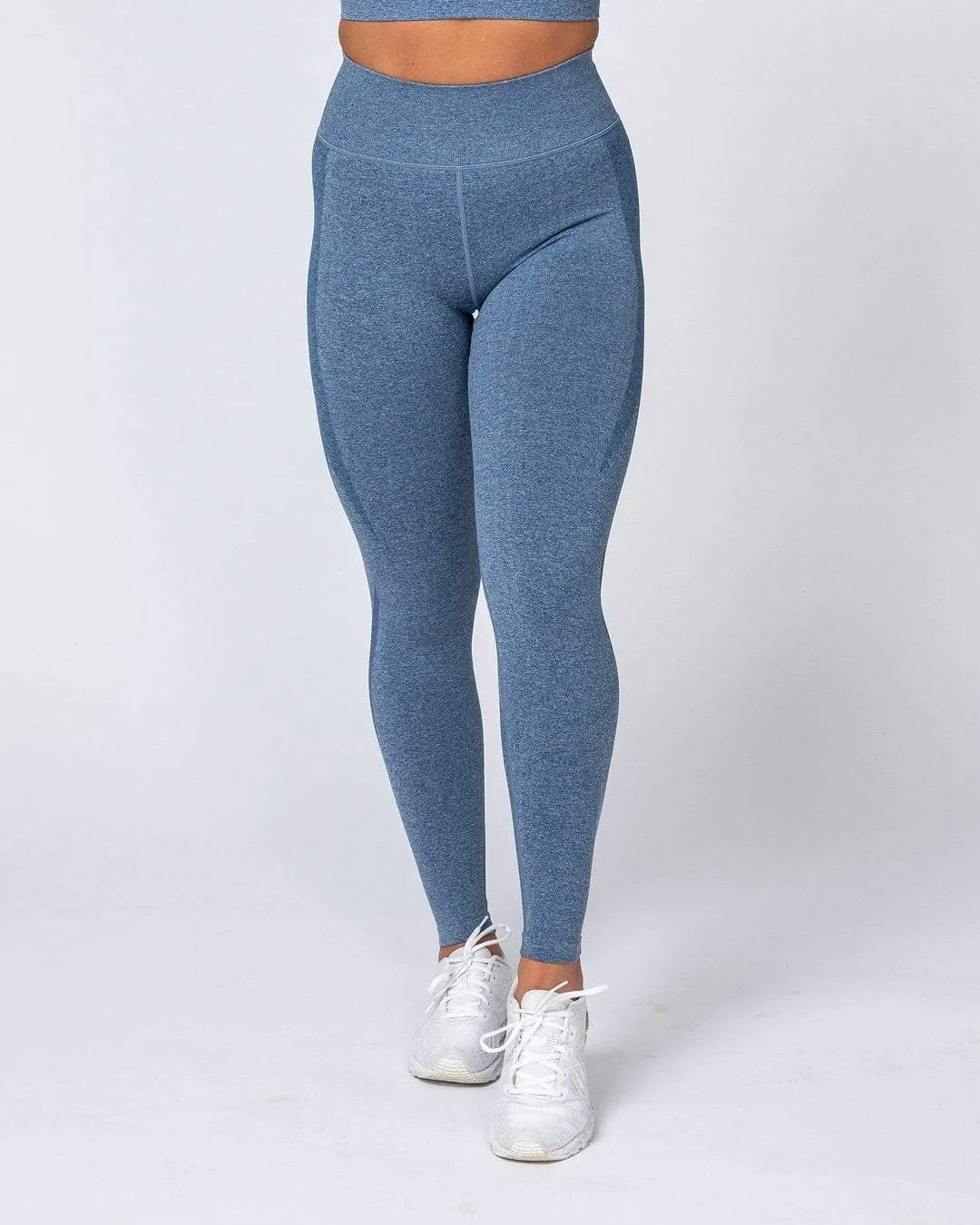 Shape Up Seamless Full Length Leggings - Navy Marl