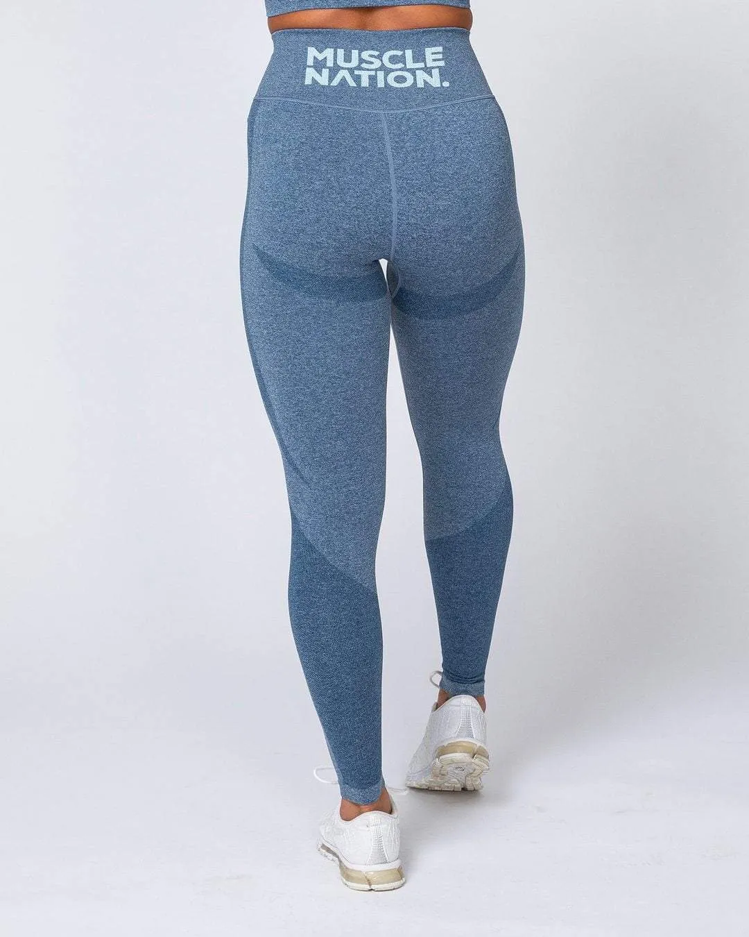 Shape Up Seamless Full Length Leggings - Navy Marl