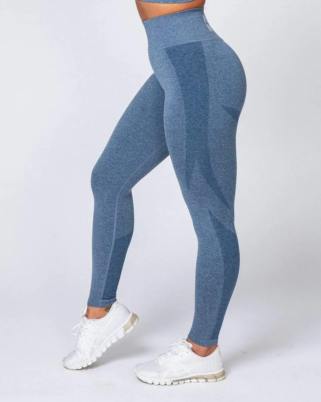 Shape Up Seamless Full Length Leggings - Navy Marl