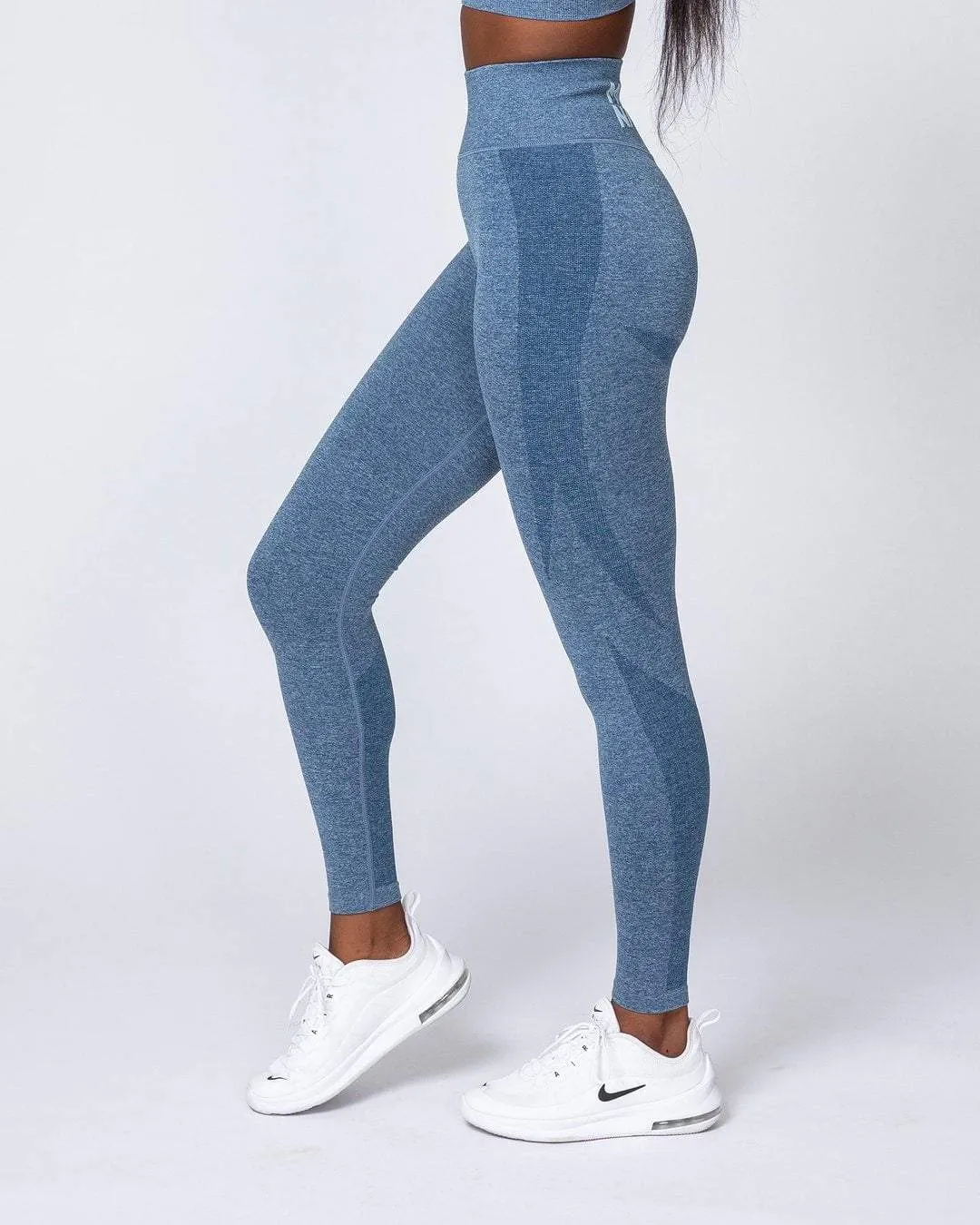 Shape Up Seamless Full Length Leggings - Navy Marl