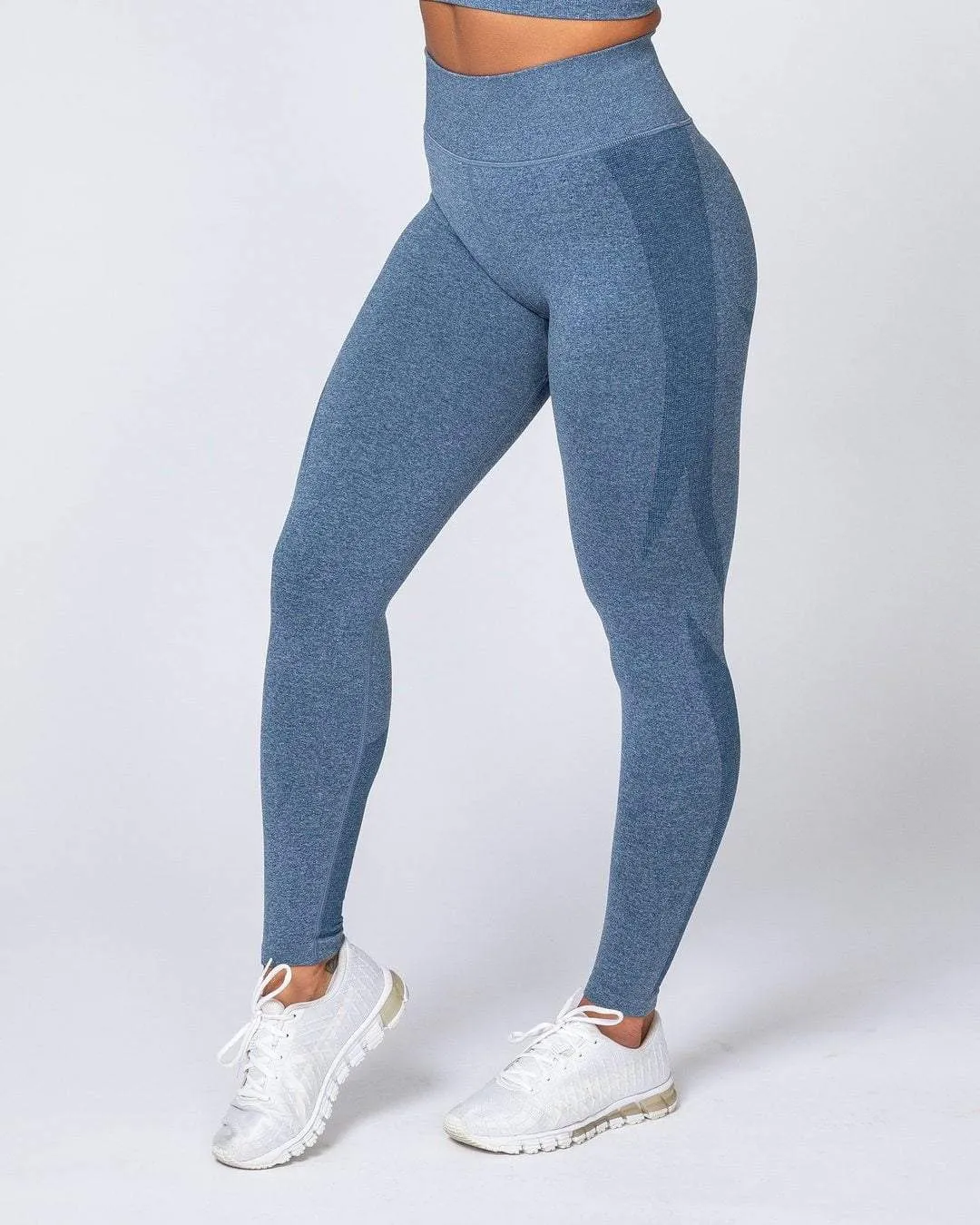 Shape Up Seamless Full Length Leggings - Navy Marl