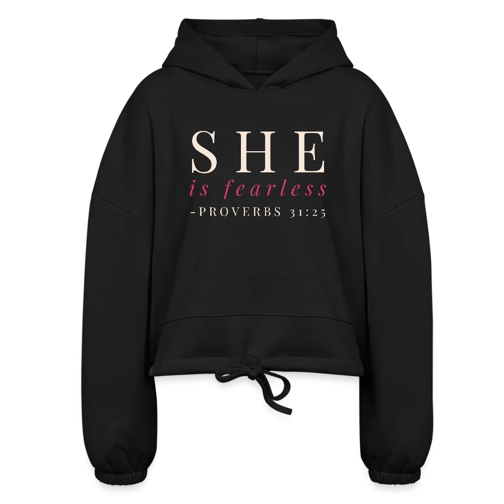 She Is Fearless Women’s Cropped Hoodie