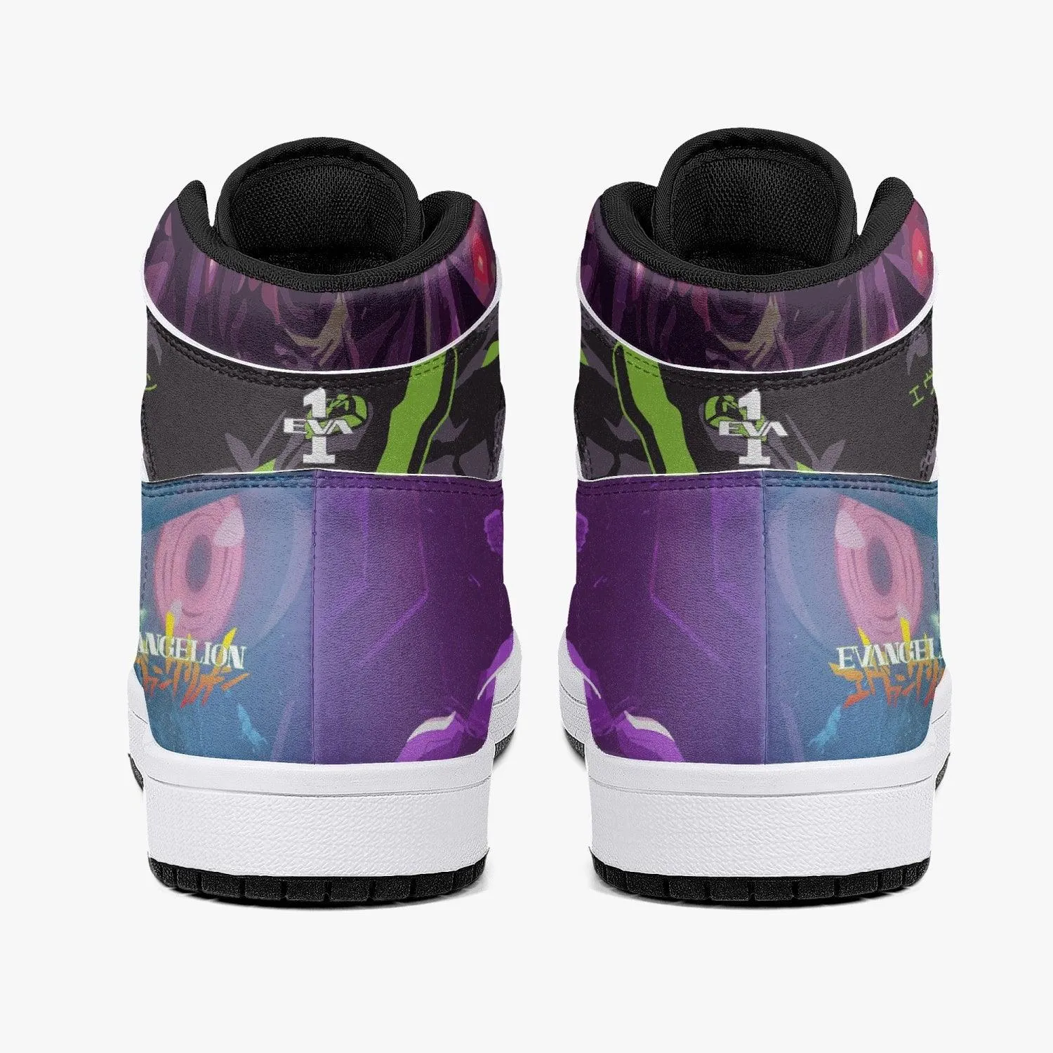 Shinji Ikari Eva Unit 01 Neon Genesis Evangelion Mid 1 Basketball Shoes