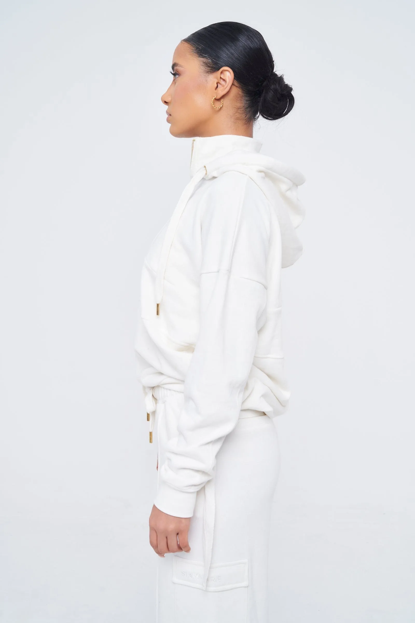 SIANMARIE Essential Oversized Hoodie - Nude