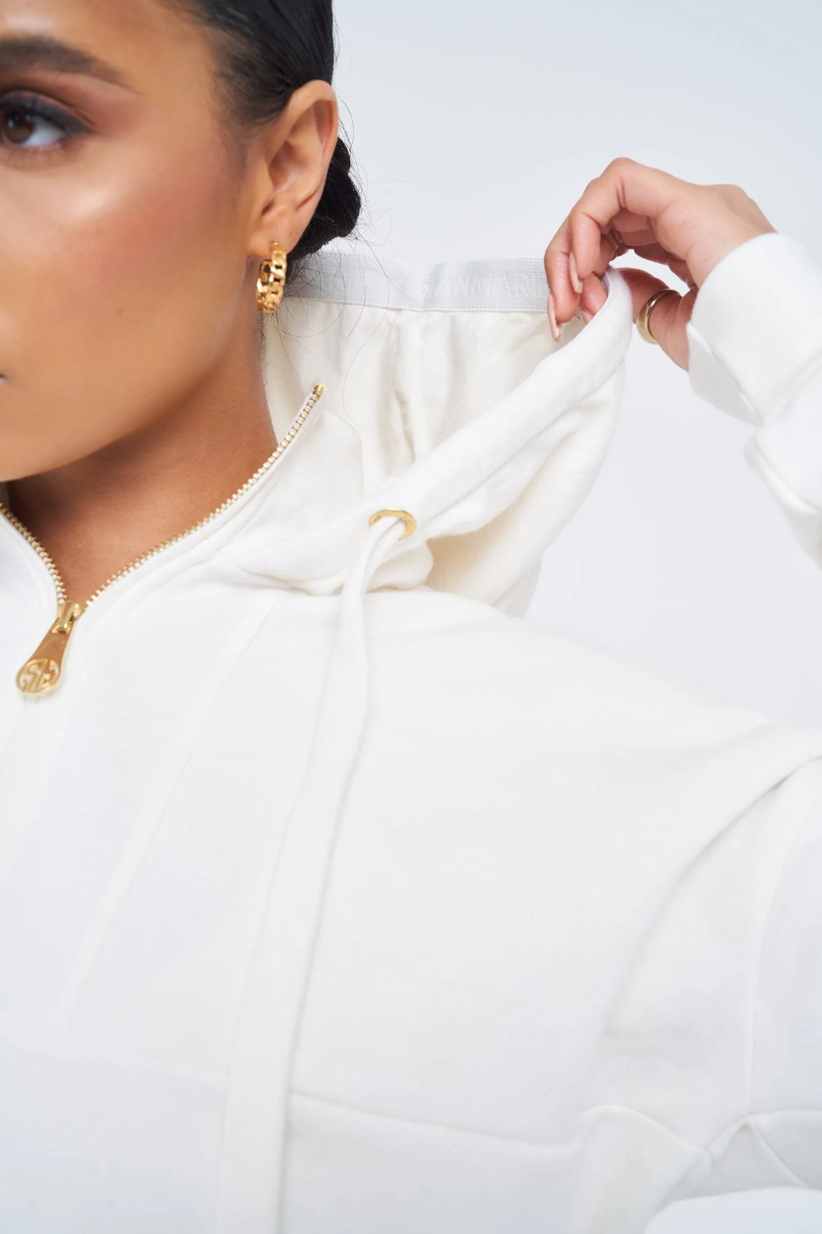 SIANMARIE Essential Oversized Hoodie - Nude