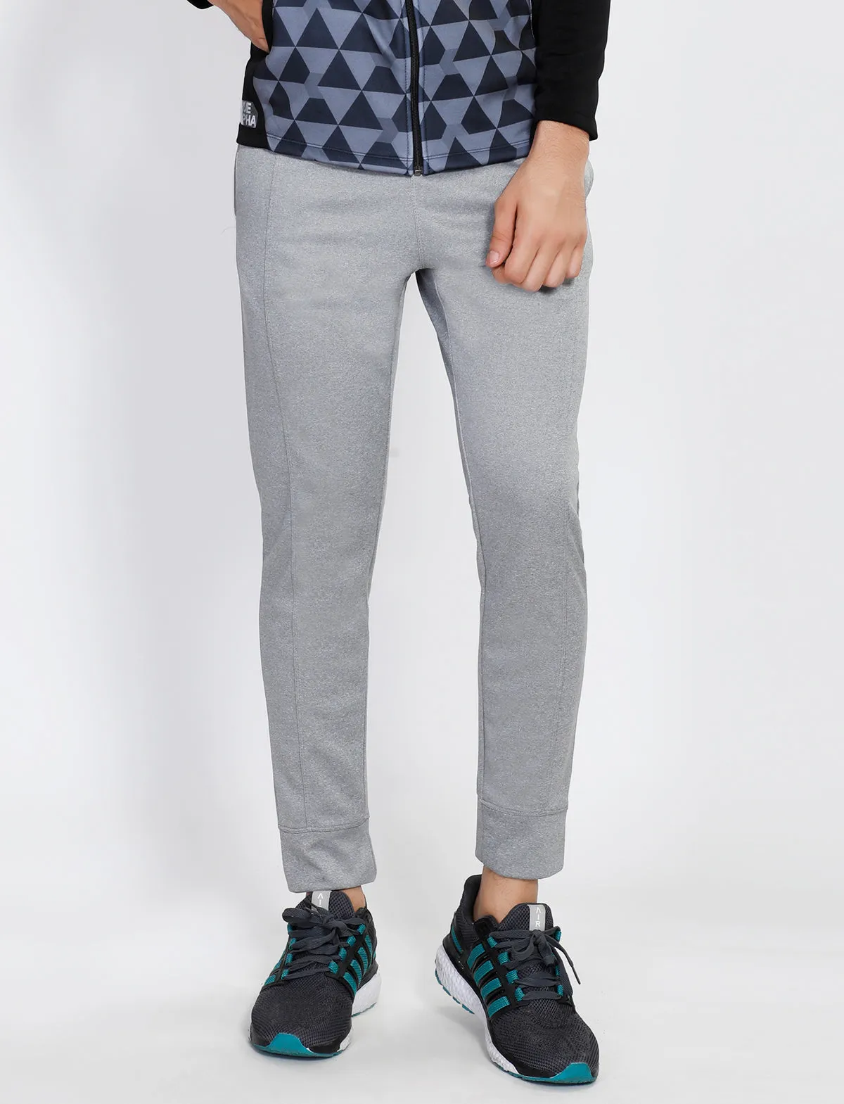 Silver Grey Slim Fit Trackpants