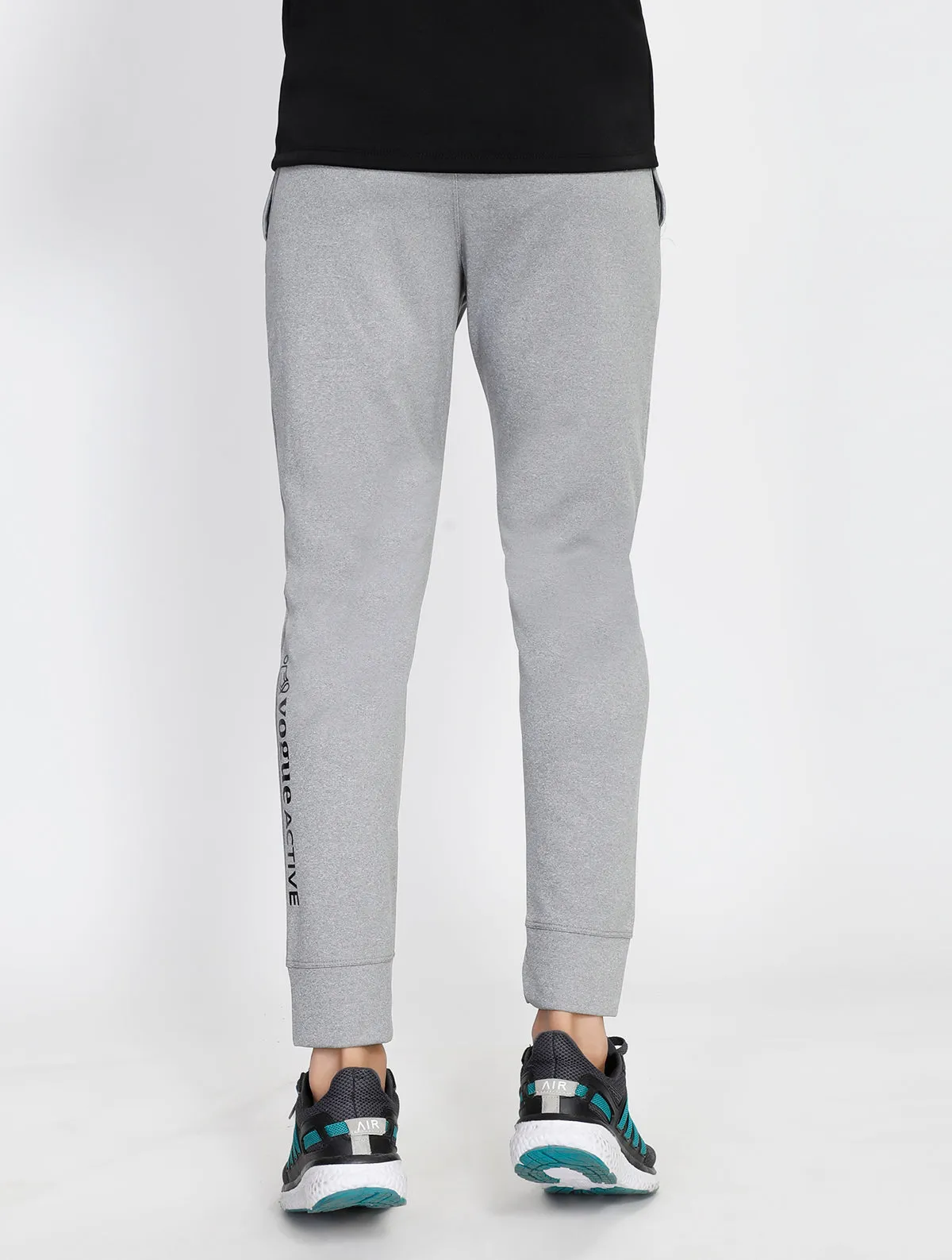 Silver Grey Slim Fit Trackpants