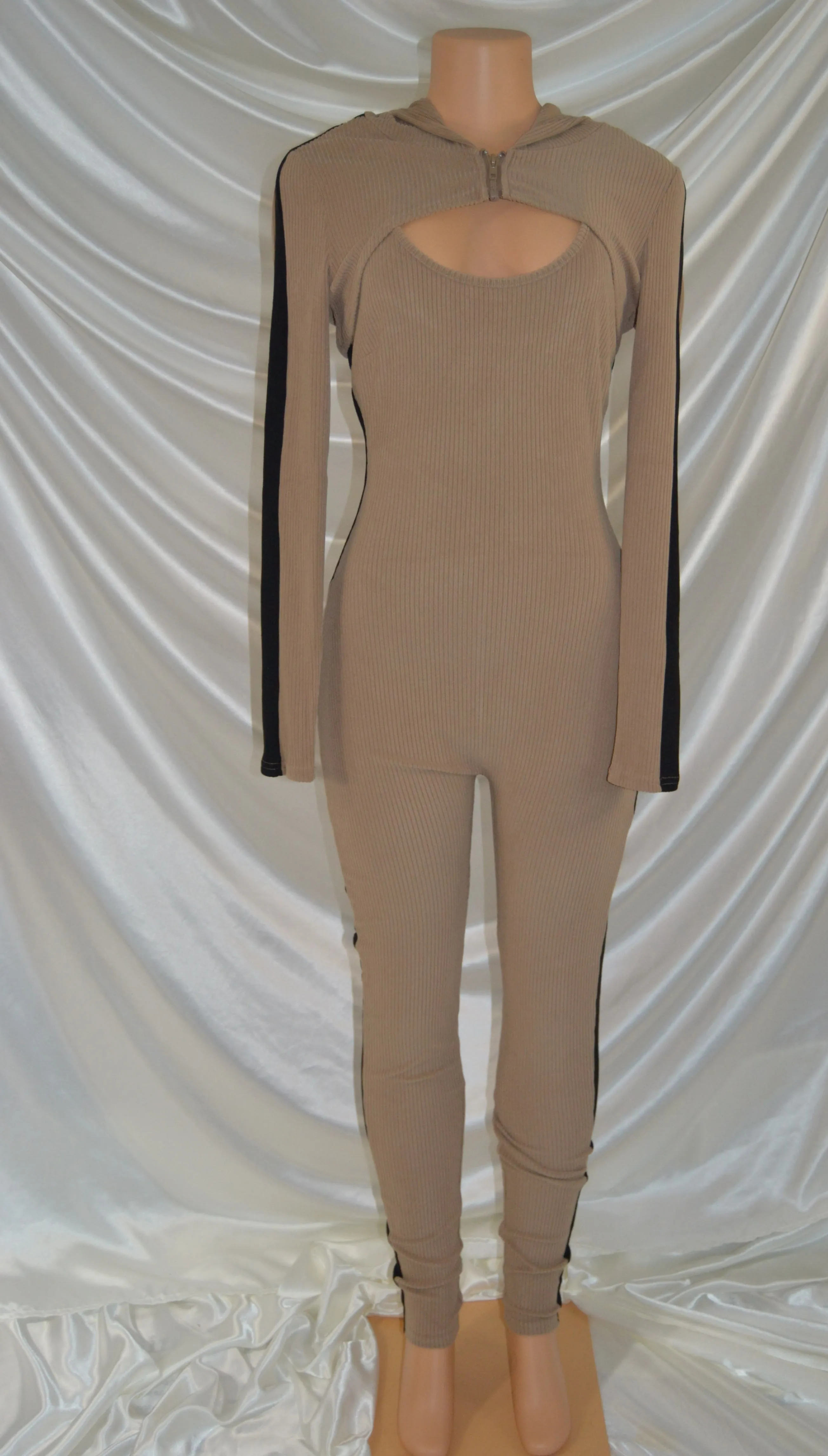 Silvia 2-Piece Jumpsuit - Tan
