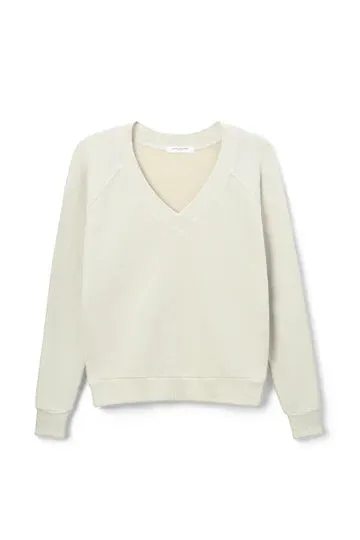 Sinead Relaxed French Terry V Neck Sweatshirt