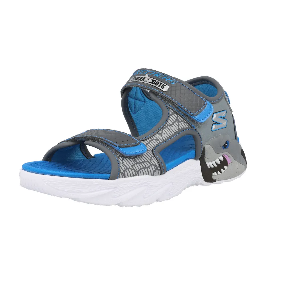 Skechers Creature Charcoal Kids Light-Up Trainers