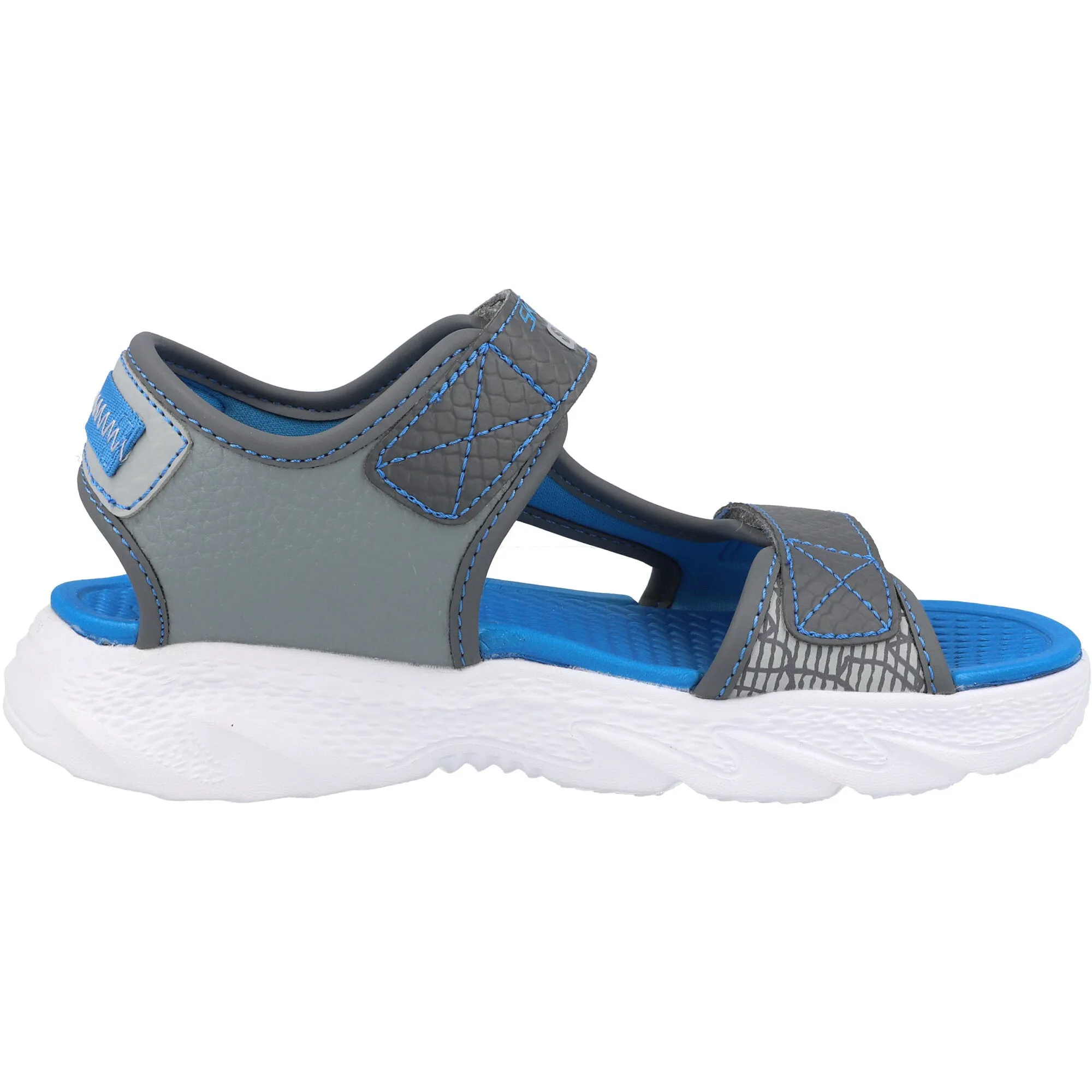 Skechers Creature Charcoal Kids Light-Up Trainers