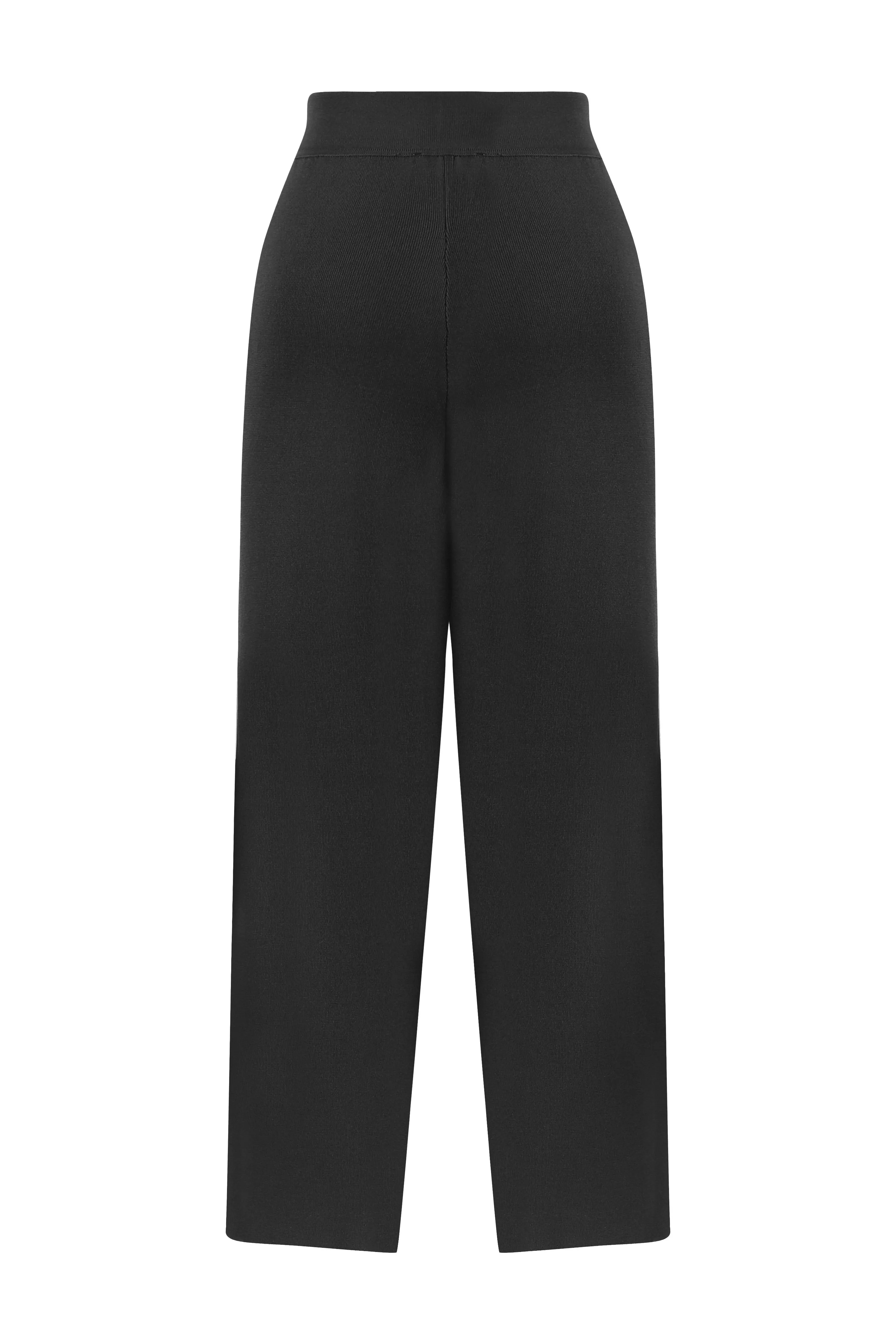 Smoke Grey Wide Leg Pants