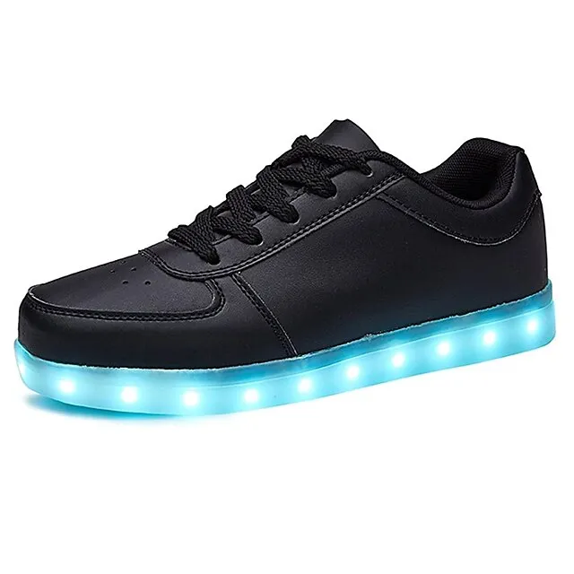 Sparkling LED Sneakers for Kids - USB Rechargeable Glitter Lights, Non-Slip Design, Perfect for Holidays!