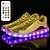 Sparkling LED Sneakers for Kids - USB Rechargeable Glitter Lights, Non-Slip Design, Perfect for Holidays!