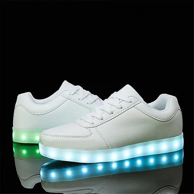 Sparkling LED Sneakers for Kids - USB Rechargeable Glitter Lights, Non-Slip Design, Perfect for Holidays!