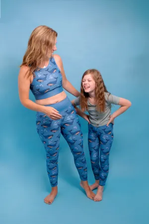 Splashing Whales Women's Activewear Leggings