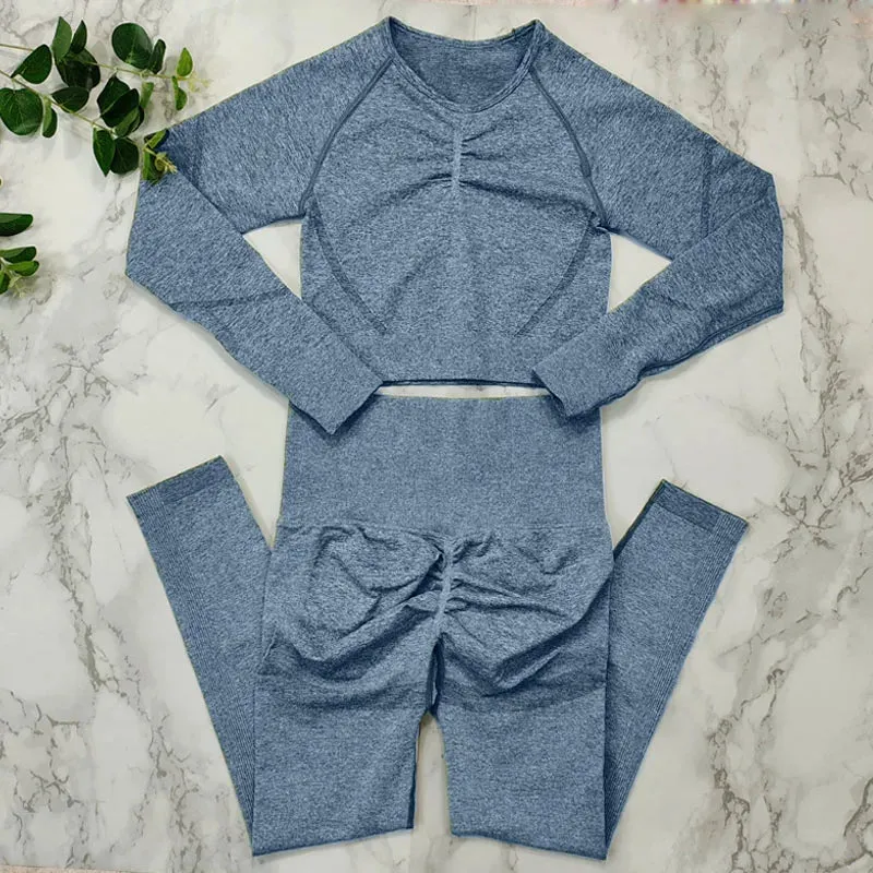 Sportswear Women Fitness Suit - 2/3/4 Piece Yoga Clothes Sports Outfit, Gym Set Seamless Workout Clothing