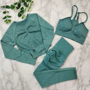 Sportswear Women Fitness Suit - 2/3/4 Piece Yoga Clothes Sports Outfit, Gym Set Seamless Workout Clothing