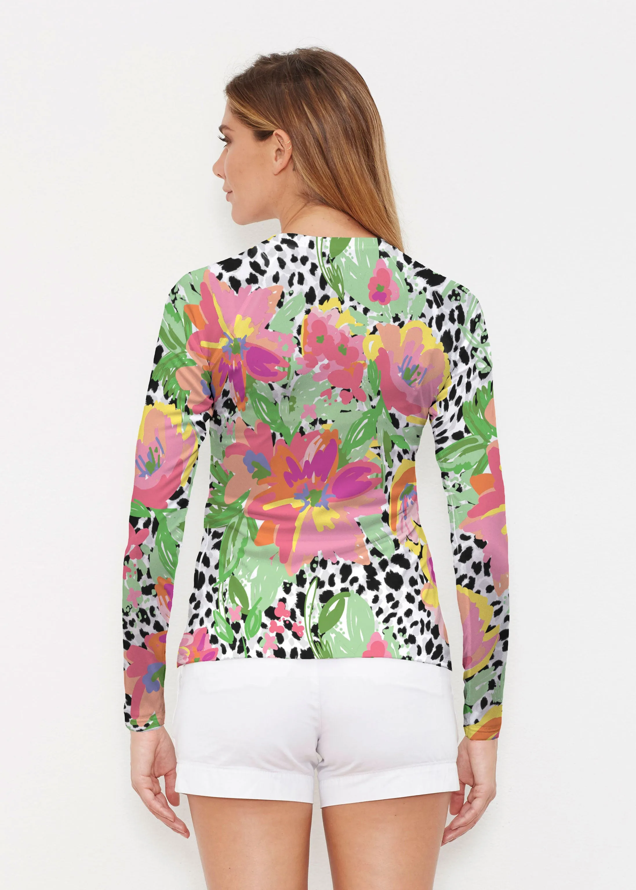 Spring Leopard (14225) ~ Long Sleeve Rash Guard