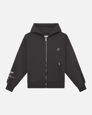 SSS REALISM RADIANT ZIP HOODIE ASPHALT