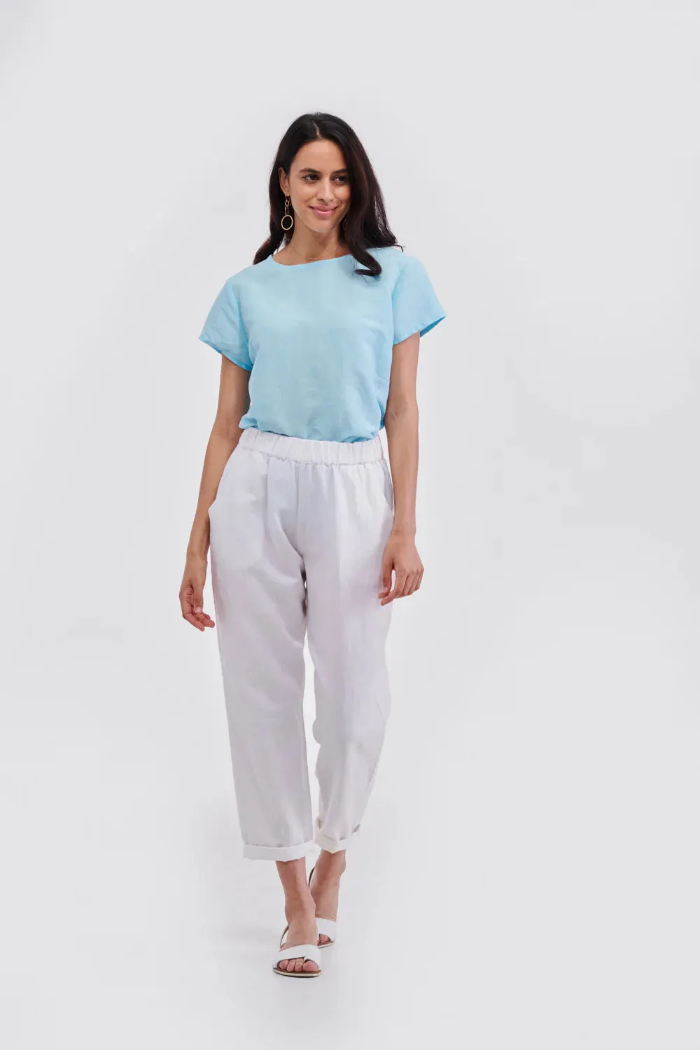 St Halo T-shirt Linen/Organic Cotton