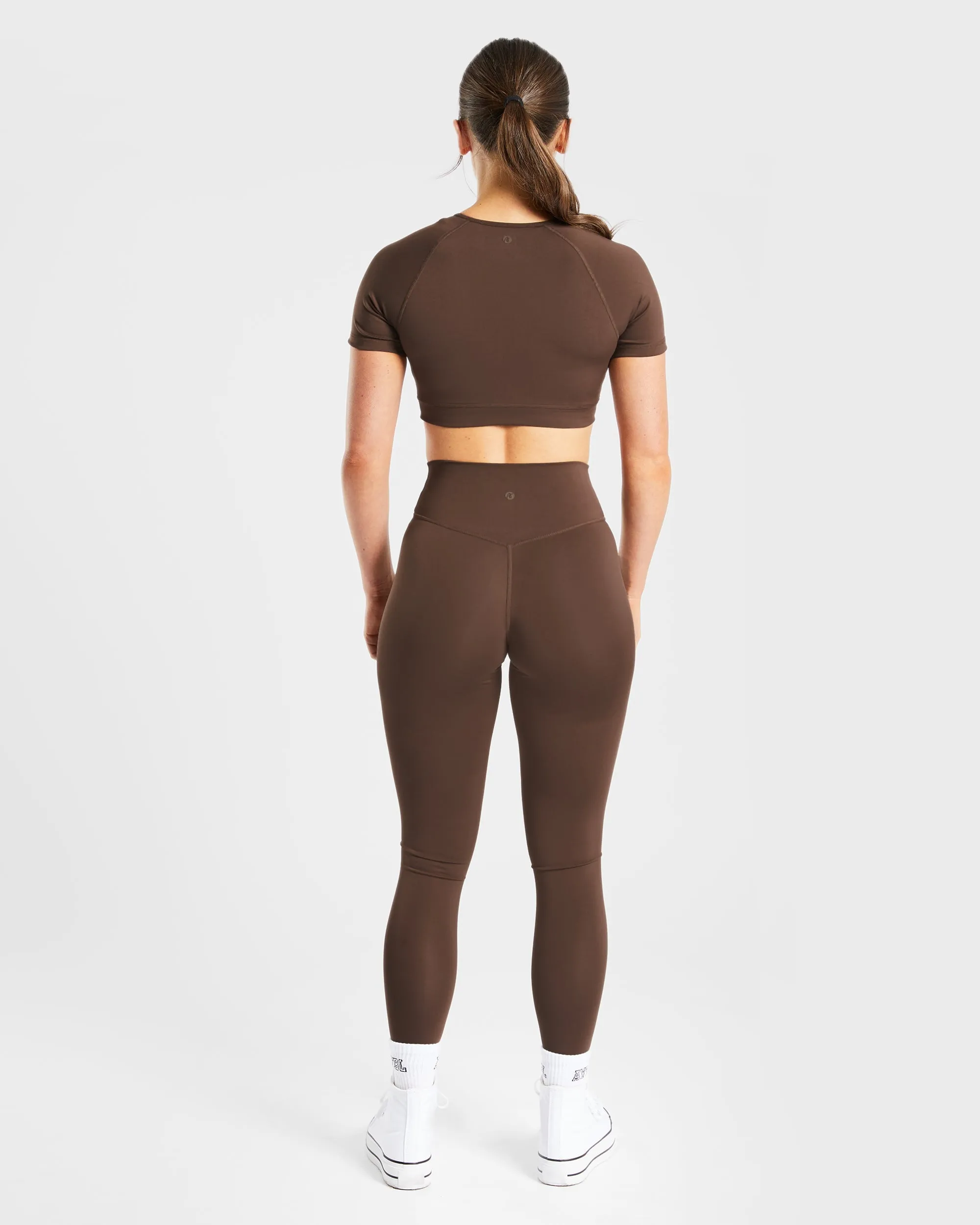 Staple Crop Top - Brown