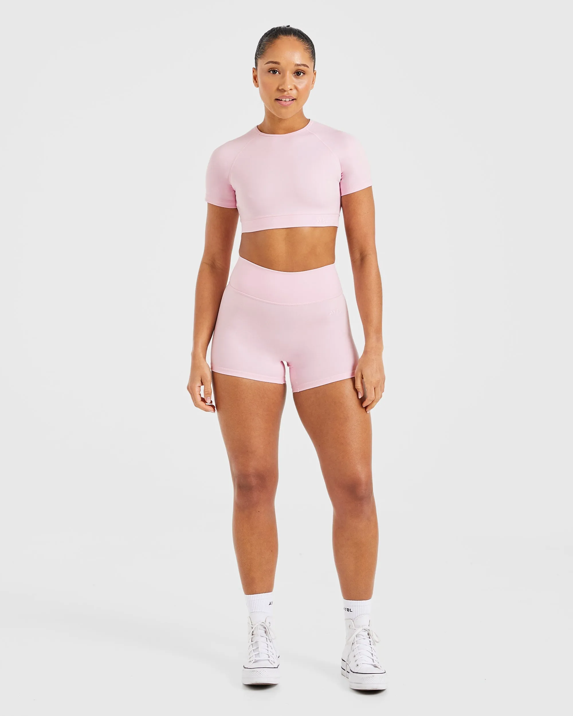 Staple Crop Top - Pastel Pink