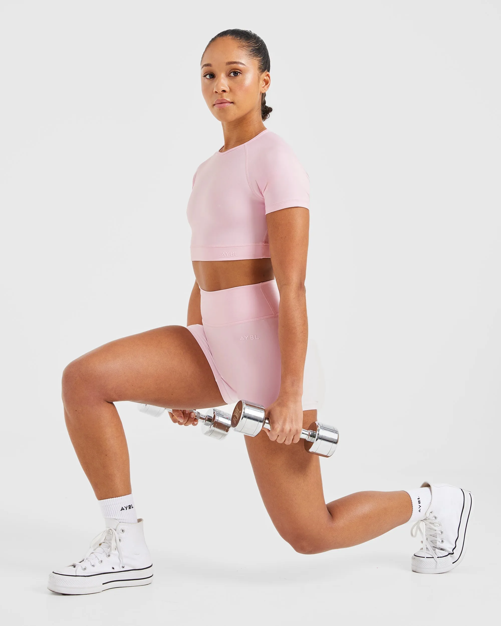 Staple Crop Top - Pastel Pink
