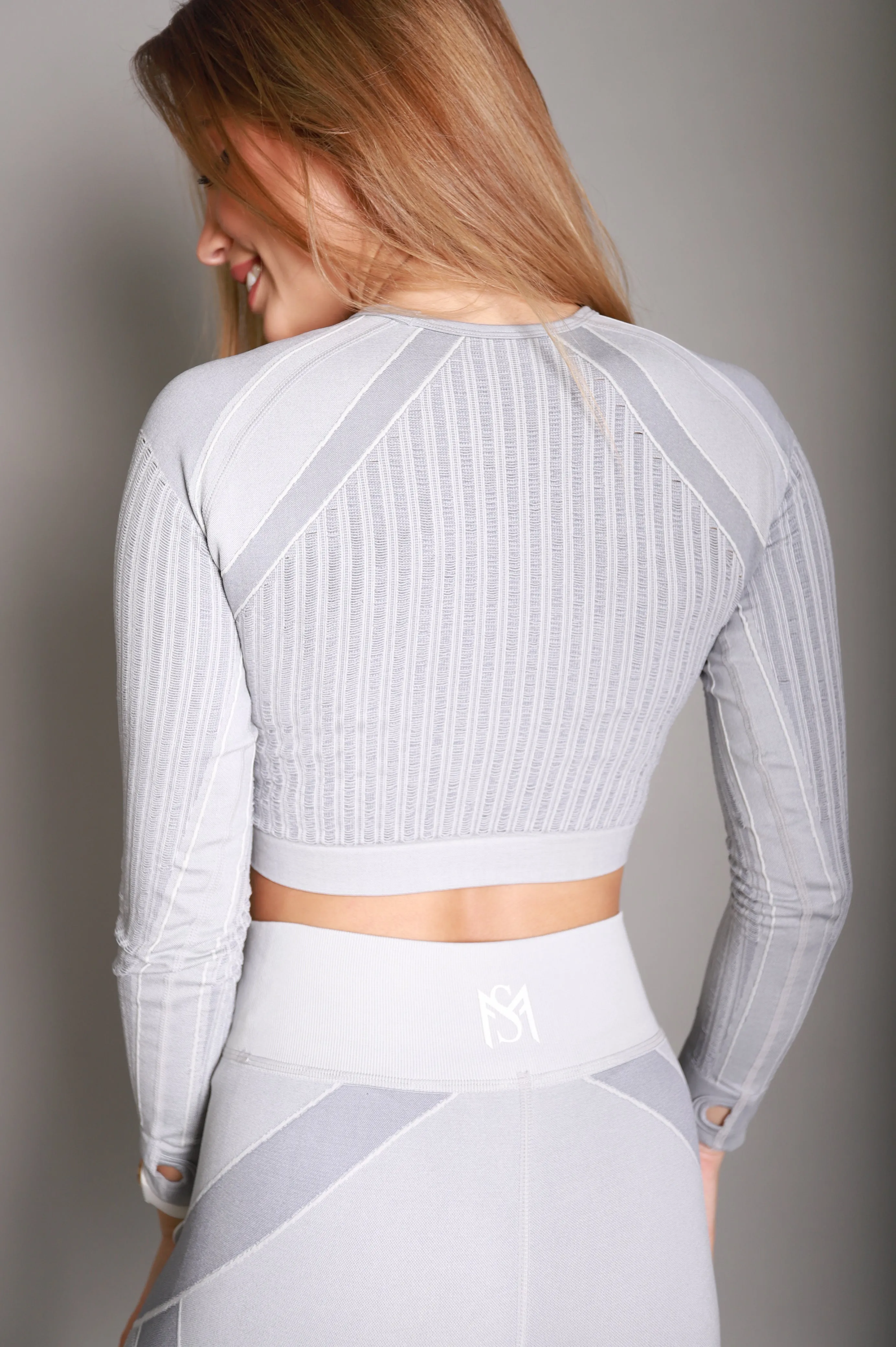 Stars Light Grey Long Sleeve