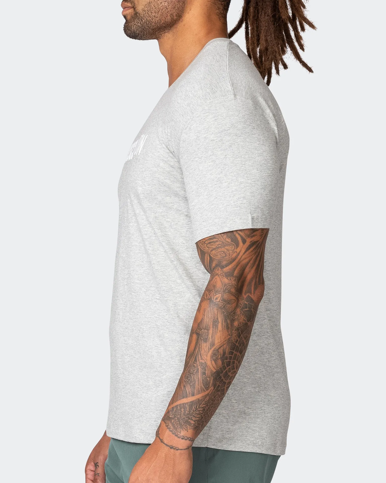 Strike Tee - Light Grey Marl