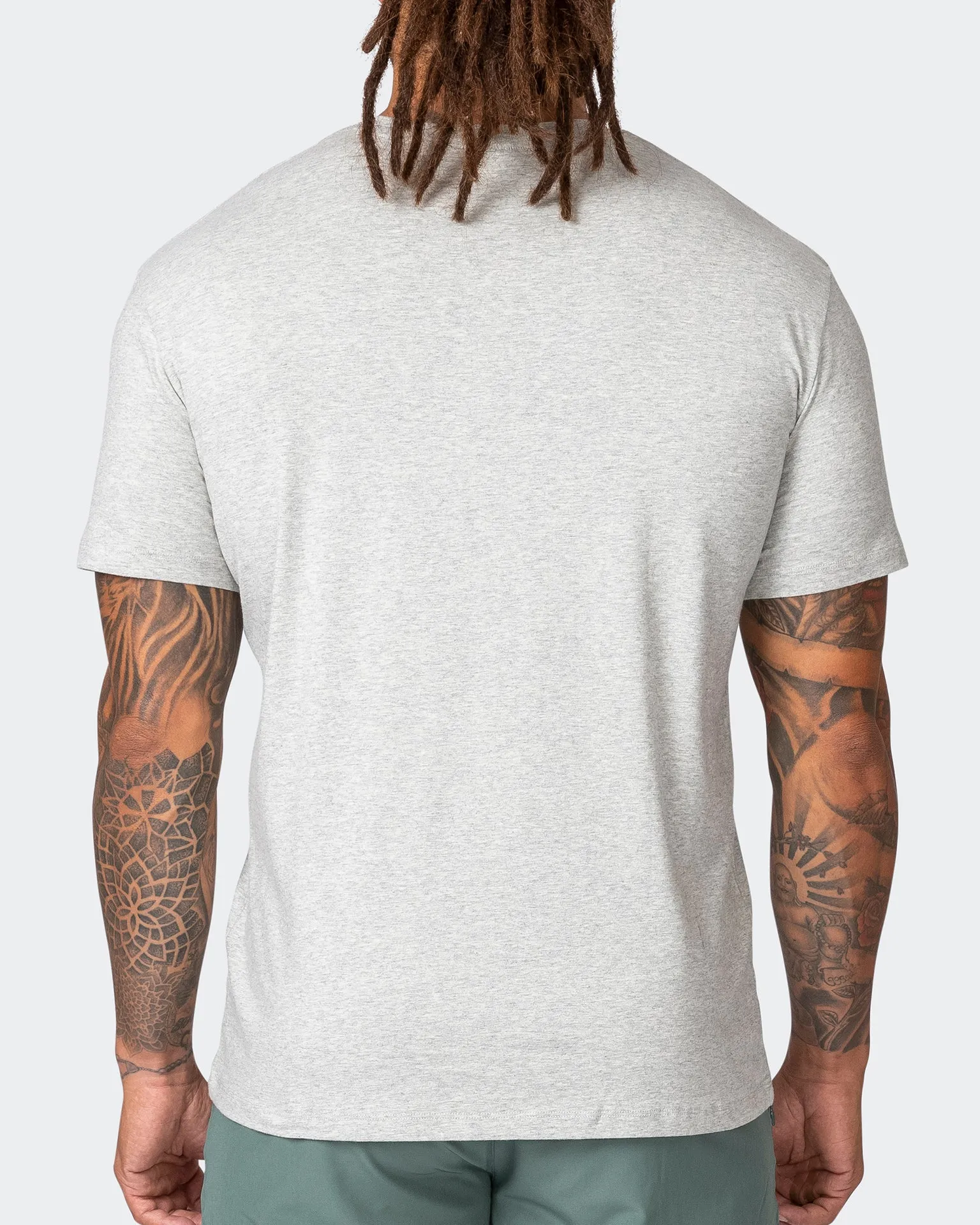 Strike Tee - Light Grey Marl