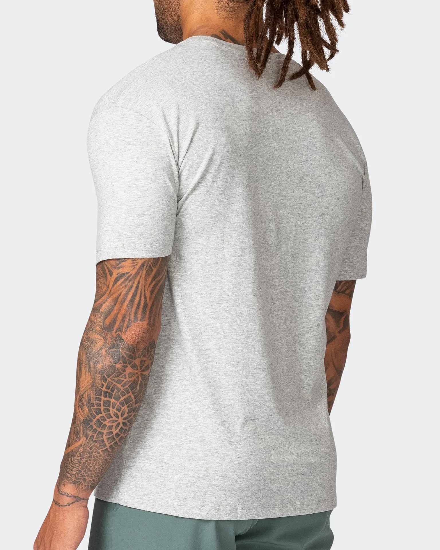 Strike Tee - Light Grey Marl